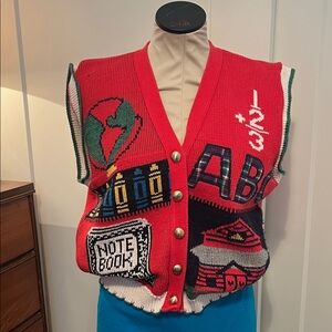 Vintage Teacher Sweater Vest! I mean…